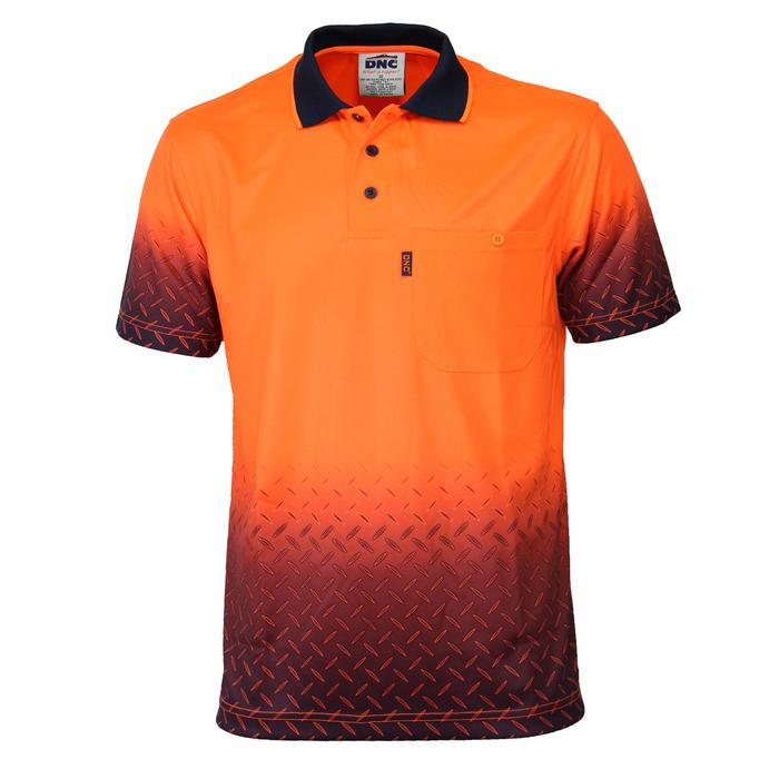 HiVis Sublimated Diamond Plate Polo