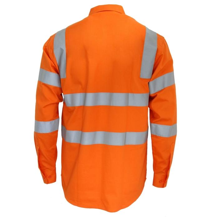 HiVis L/W CSR R/Tape VIC Rail Shirt- Long Sleeve
