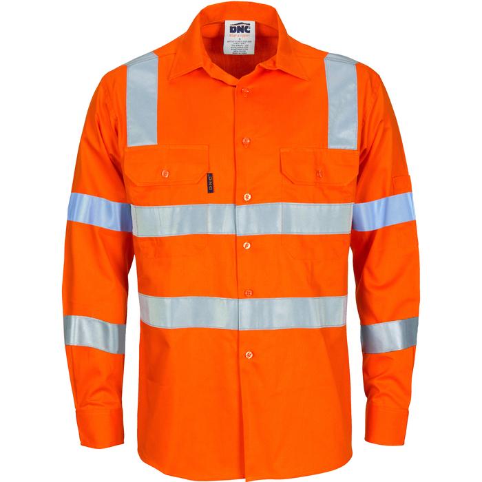 Hivis L/W Cotton VIC Rail Shirt