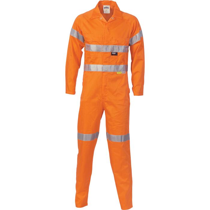 HiVis Cotton Coverall with 3M R/Tape