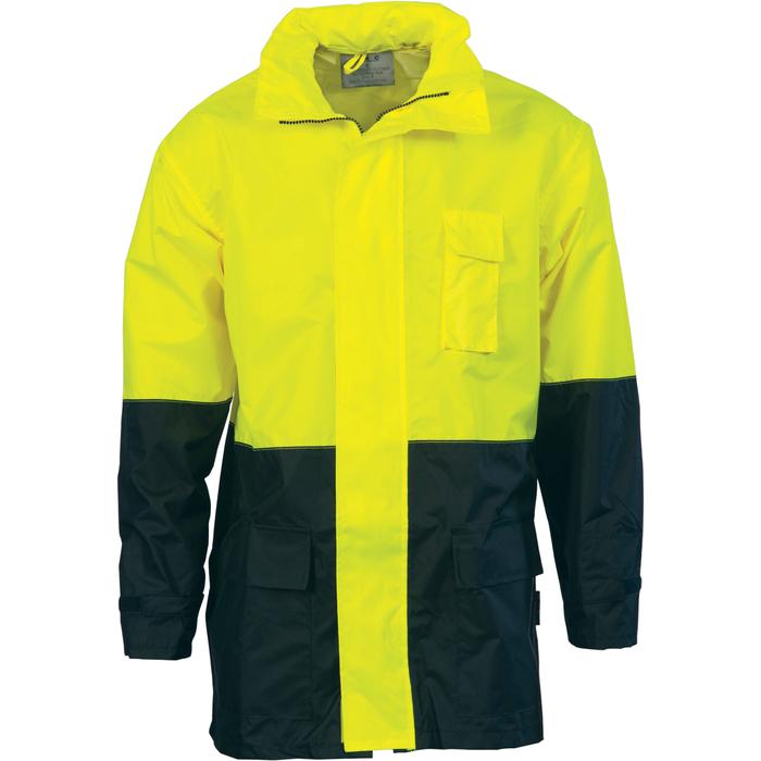 HiVis Two Tone Light weight Rain Jacket