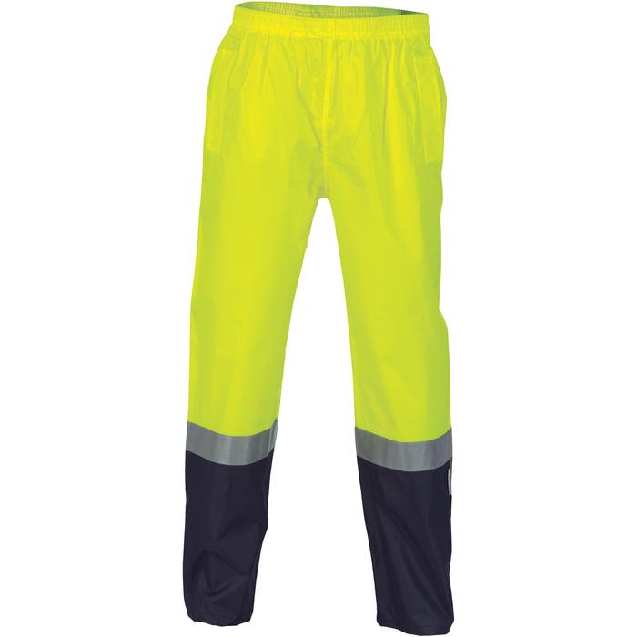 HiVis Two Tone Light weight Rain pants with CSR R/Tape