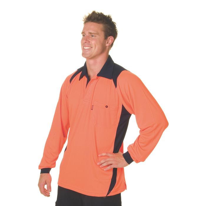 Cool Breathe Action Polo Shirt - Long Sleeve