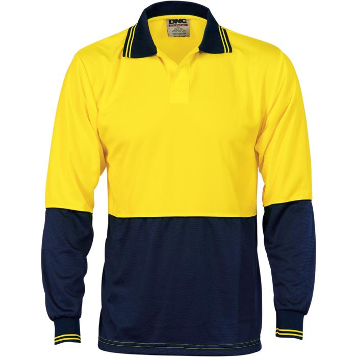 Hivis Two Tone Food Industry Polo - Long Sleeve