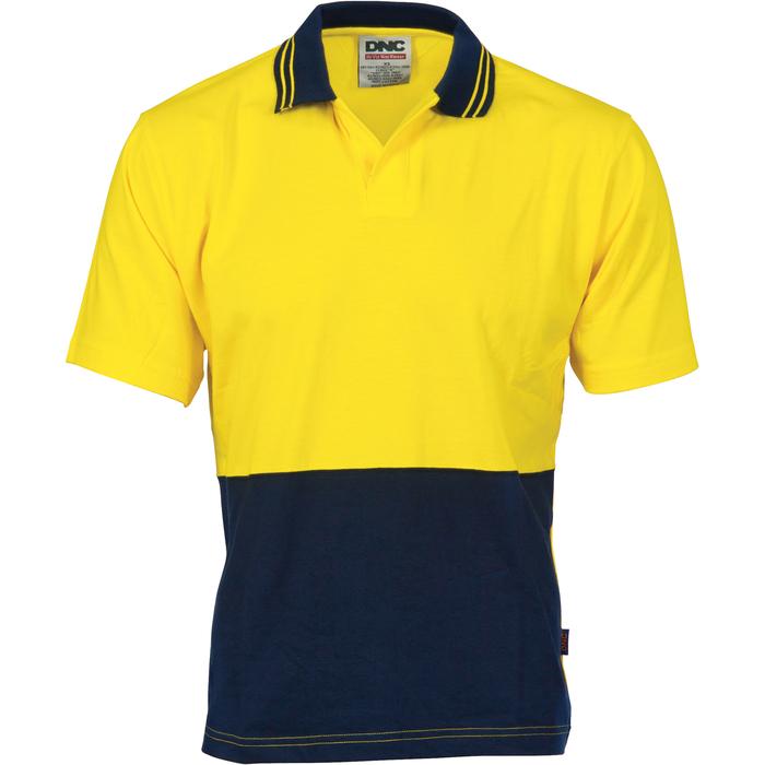 Hivis Cool Breeze Cotton Jersey Food Industry Polo - Short Sleeve