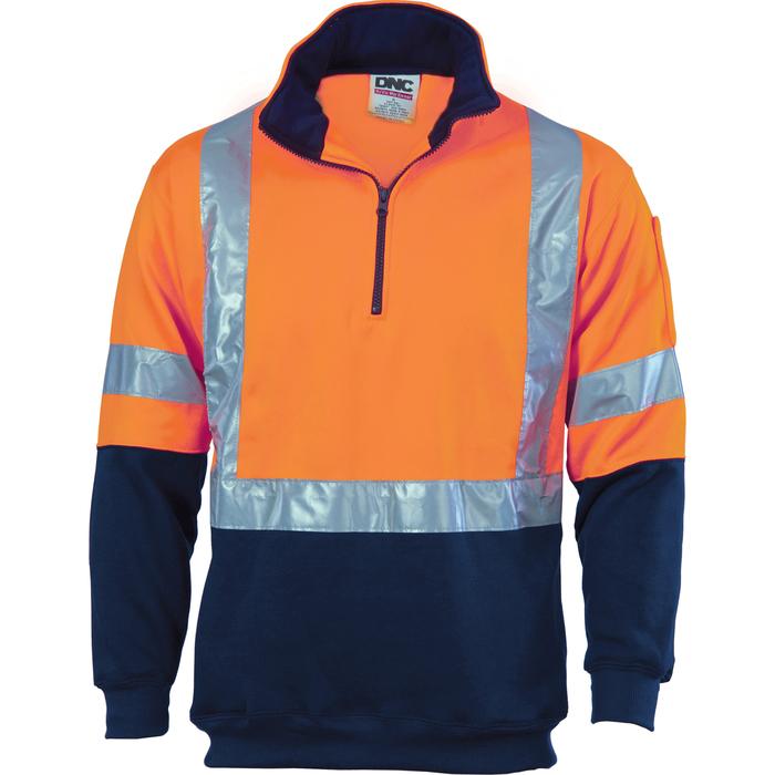 HiVis 1/2 Zip Fleecy with 