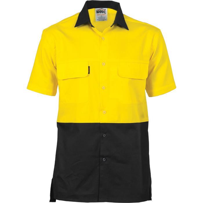 HiVis 3 Way Cool-Breeze Cotton Shirt - Short Sleeve