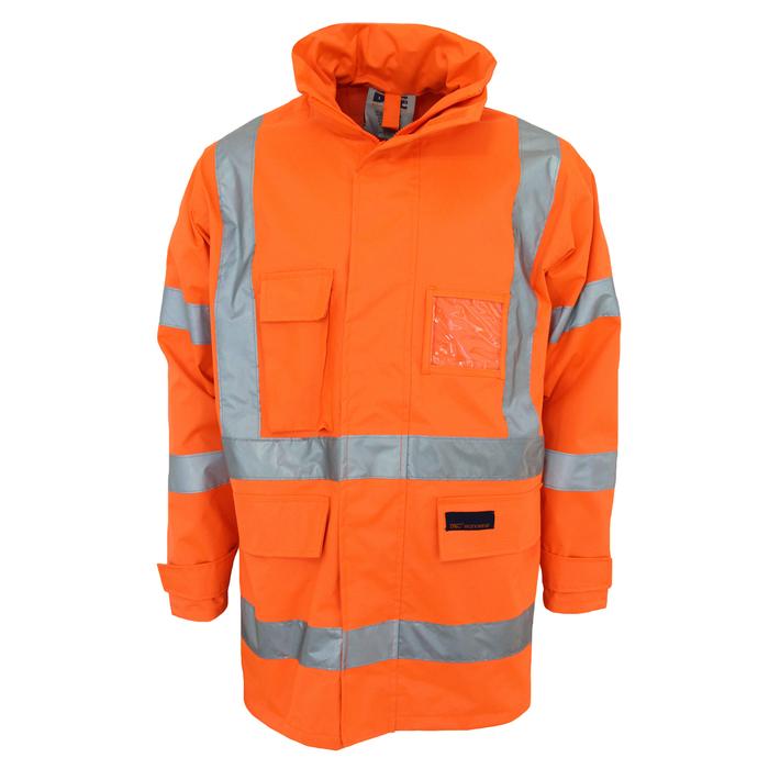HiVis "X" back Rain Jacket Biomotion Tape
