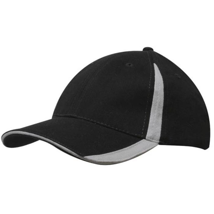Brushed Heavy Cotton Cap with Inserts on the Peak & Crown