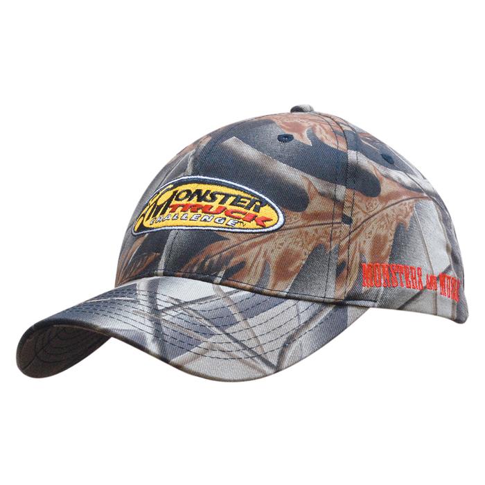 Leaf Print Camouflage Cotton Twill Cap