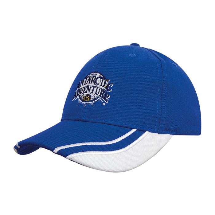 Brushed Heavy Cotton Cap with Curved Peak Inserts