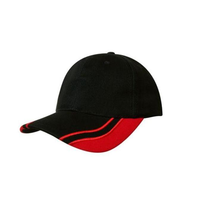 Brushed Heavy Cotton Cap with Curved Peak Inserts