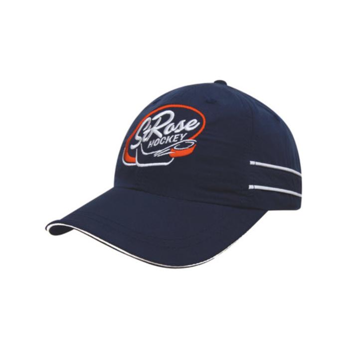 Microfibre Sports Cap with Piping and Sandwich