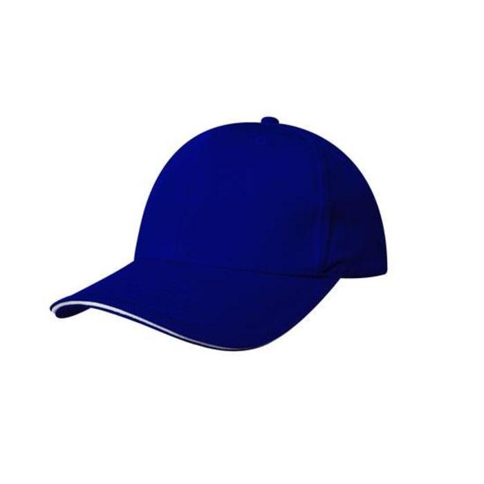 Chino Twill Twill Cap with Sandwich Trim