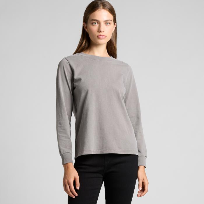 Womens Heavy Fade Long Sleeve Tee