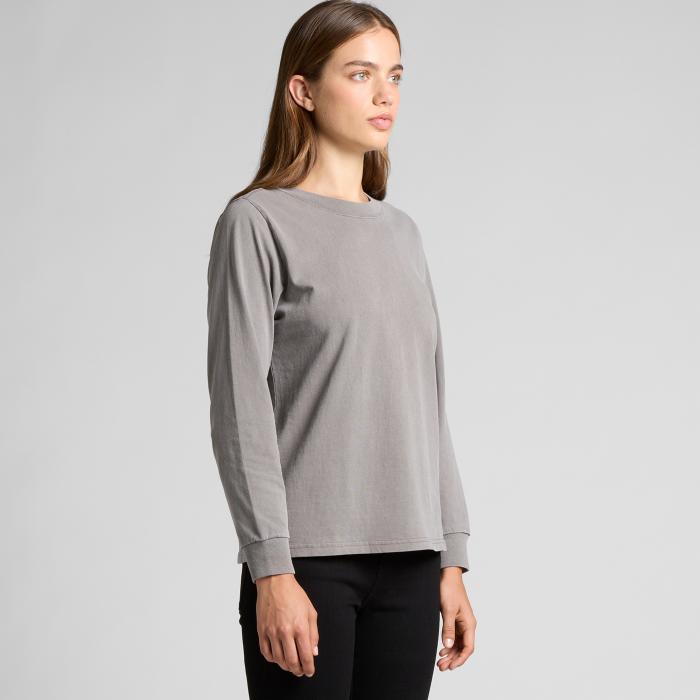 Womens Heavy Fade Long Sleeve Tee