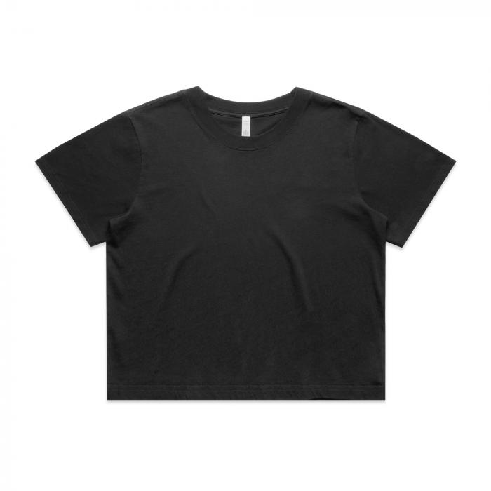 Womens Heavy Faded Crop Tee