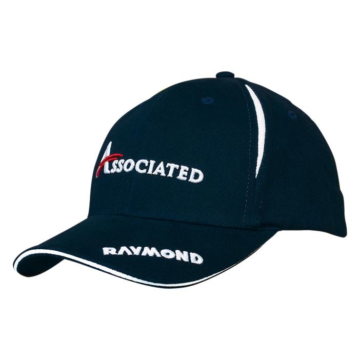 Brushed Heavy Cotton Cap with Crown Inserts & Sandwich