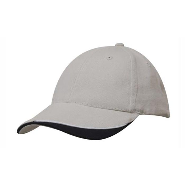 Brushed Heavy Cotton Cap with Indented Peak