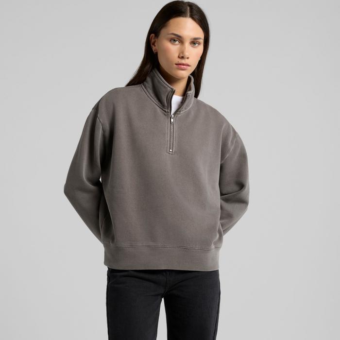 Womens Relax Faded Half Zip