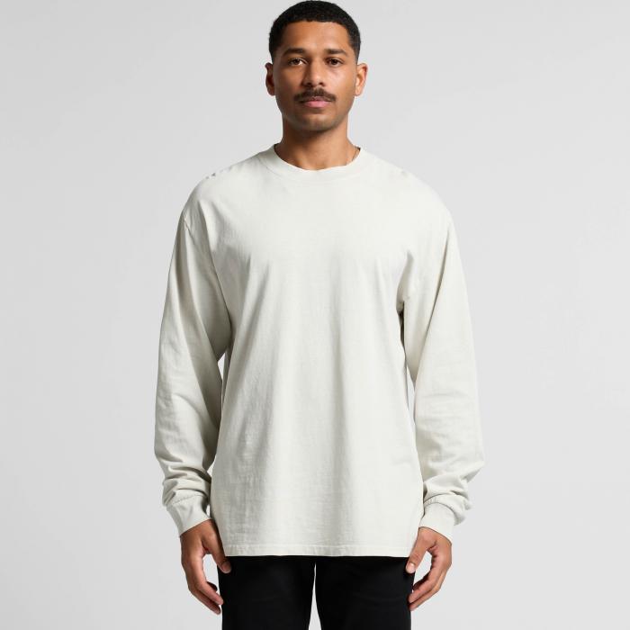 Mens Heavy Faded Long Sleeve Tee