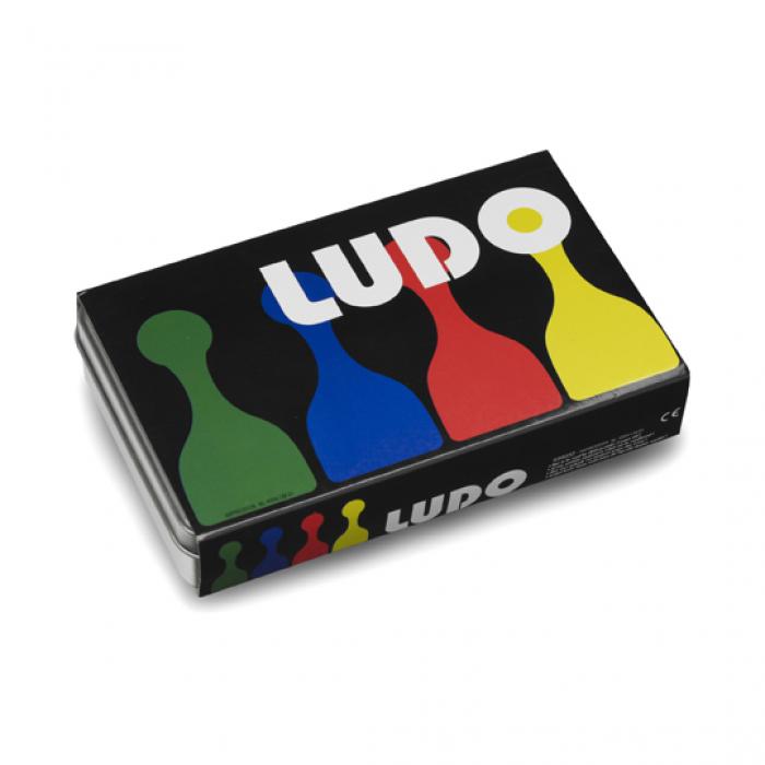 Ludo Game In A Silver Tin Box