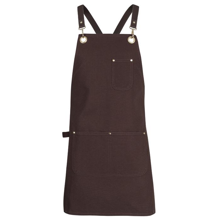 65x75 Brass Eyelet Canvas Apron With PU Strap