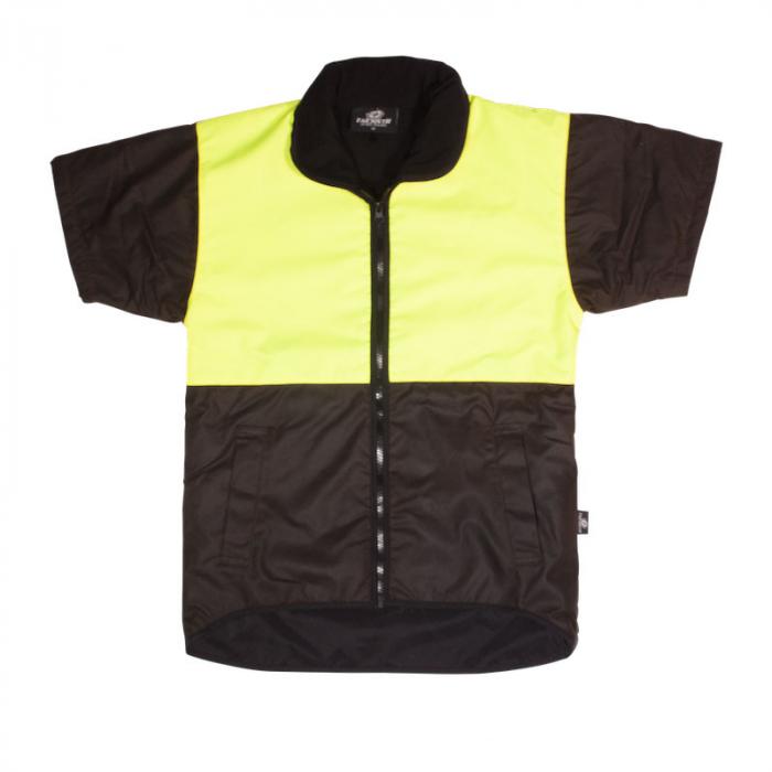 Short Sleeved HiViz Oilskin Vest 