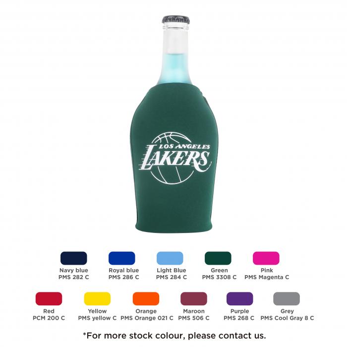 Short Bottle Cooler With Zipper