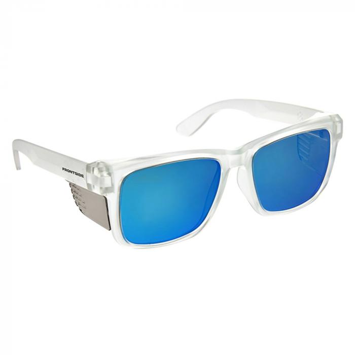 Safety Glasses Frontside Polarised Blue Revo Lens