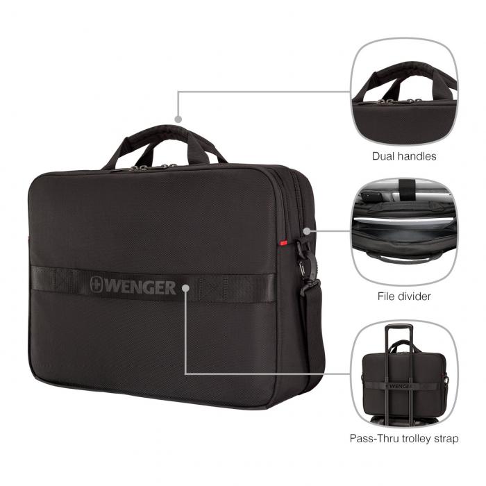 XE Brief 17in Laptop Briefcase with Tablet Pocket