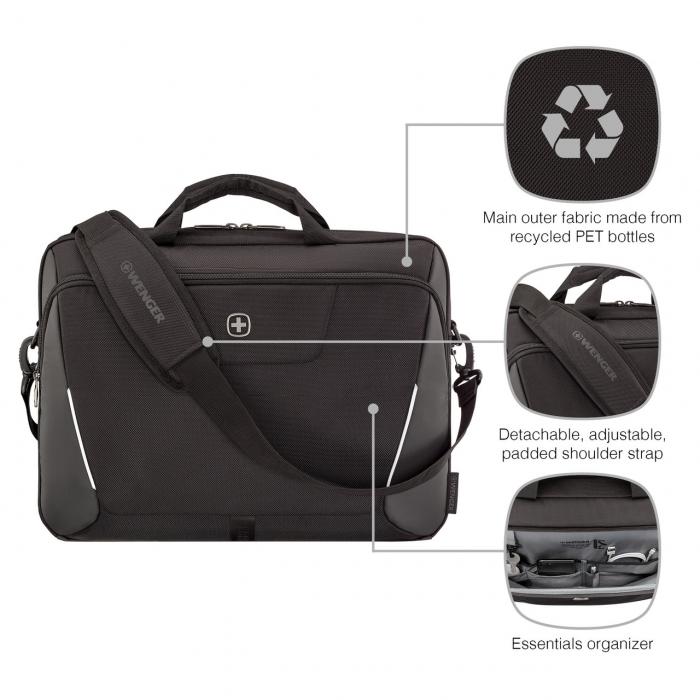 XE Brief 17in Laptop Briefcase with Tablet Pocket