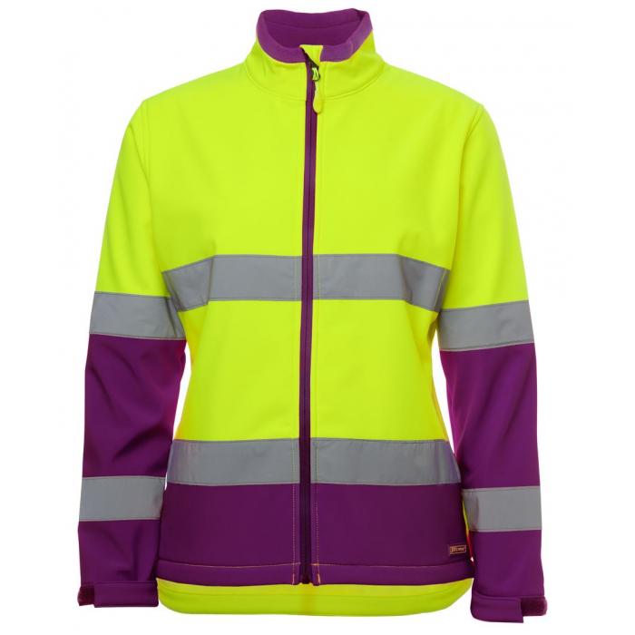 JB's LADIES Hi Vis Day & Night WATER RESISTANT SOFTSHELL JACKET
