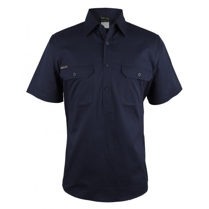 Close Front Short Sleeve 150g Work Shirt