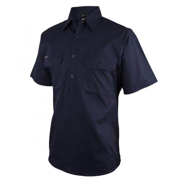 Close Front Short Sleeve 150g Work Shirt