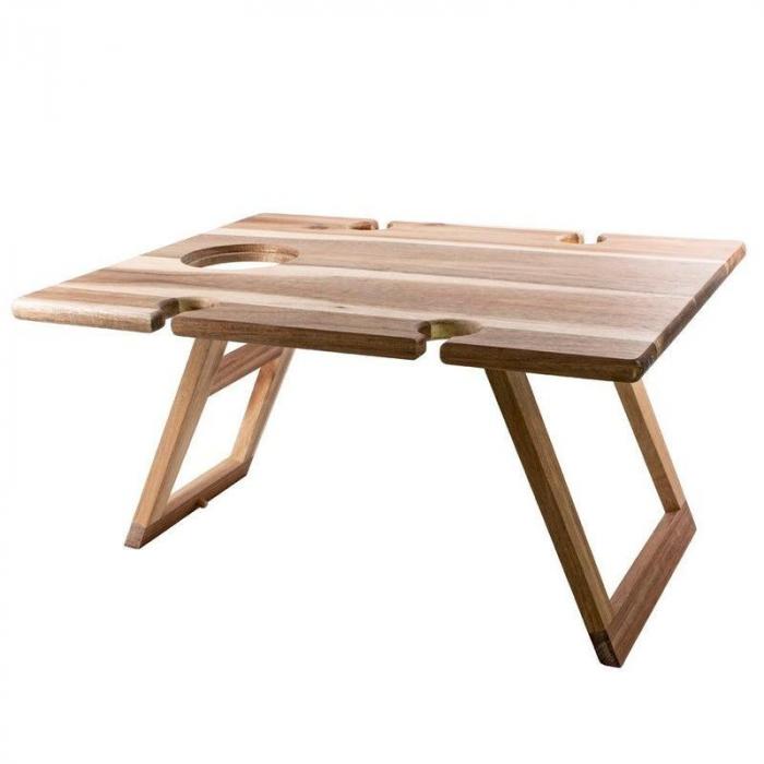 Folding Picnic Table Medium Rectangle Acacia