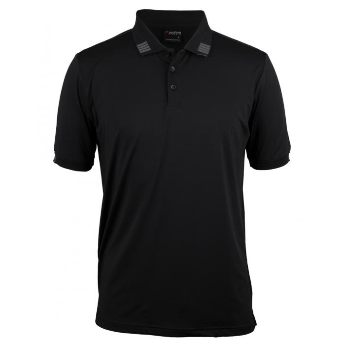 Podium 4 Stripes Short Sleeve Stretch Polo