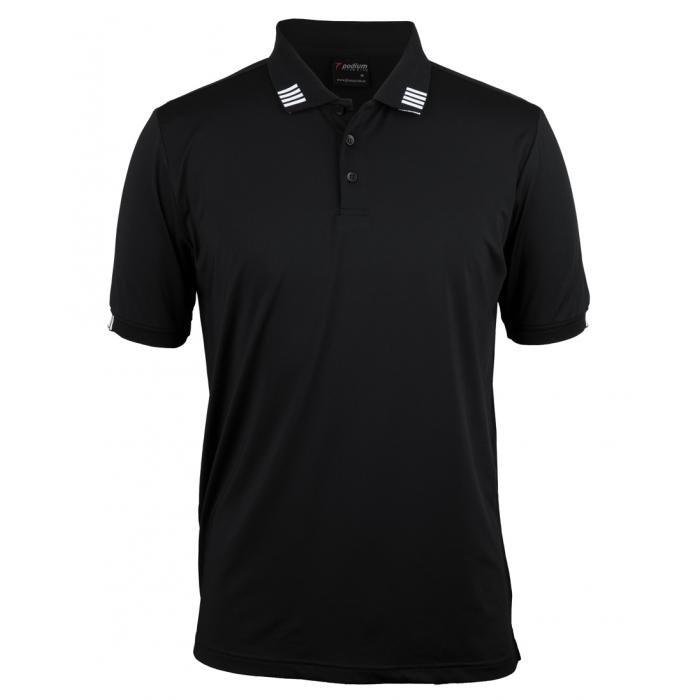 Podium 4 Stripes Short Sleeve Stretch Polo
