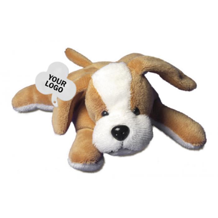 Plush Toy Dog Includes A Tag For Printing 