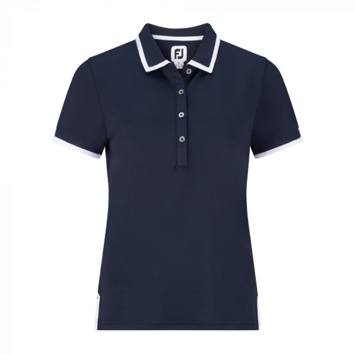 Stretch Pique Solid Shirt with Trim