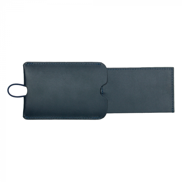 Pull-Apart Leather Luggage Tag