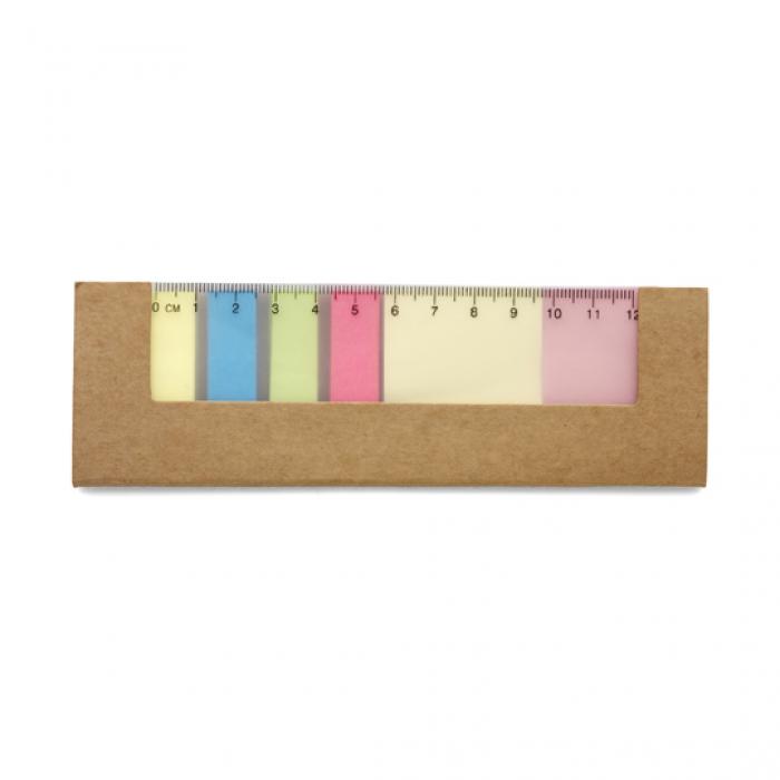Card Cover With A Clear 12Cm RulerSticky Pads And Adhesive Page Memos