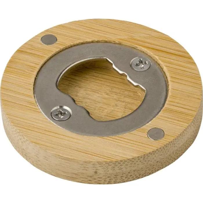 Bamboo Magnet With Bottle Opener Ace