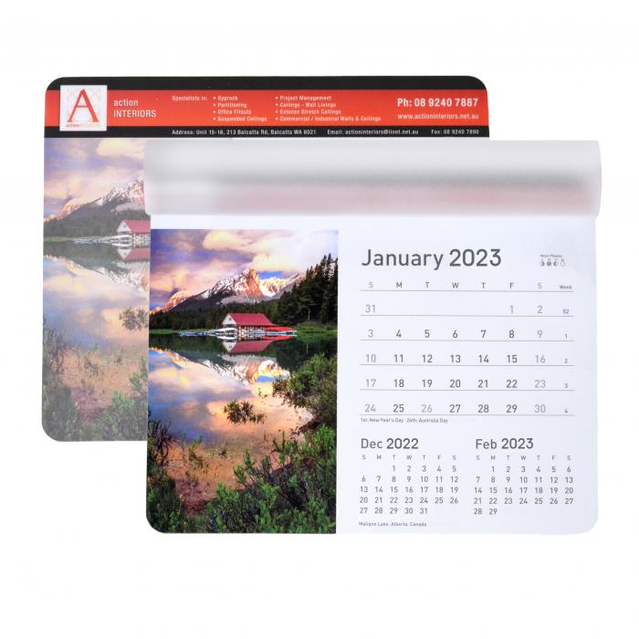Calendar PVC Mouse Mat