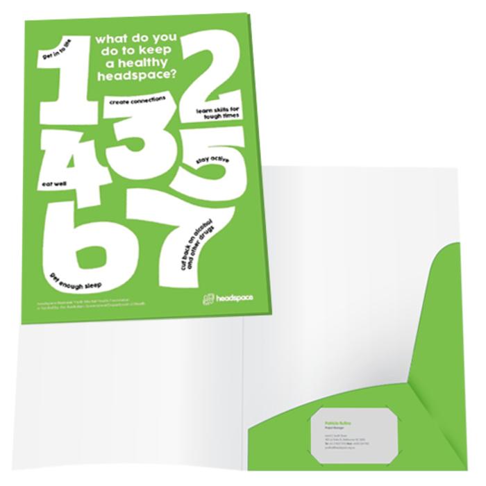 A4 Presentation Folder (Self-Assemble Single Pocket - No Gusset)