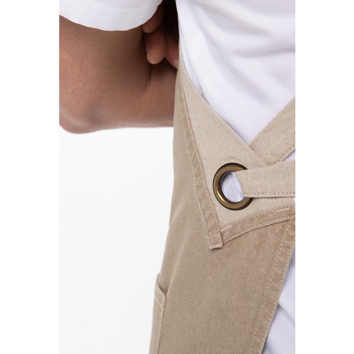 Austin Natural Denim Cross Back Apron