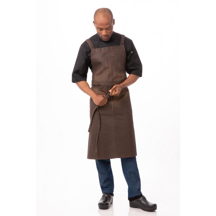 Galveston Chefs Cross-Back Bib Apron