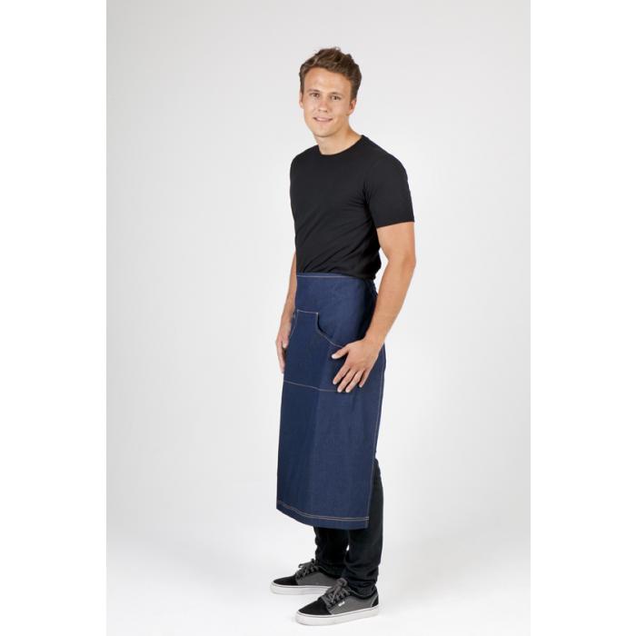 Custom Printed Promotional Long Waist Cotton/Denim Apron NZ Custom Gear