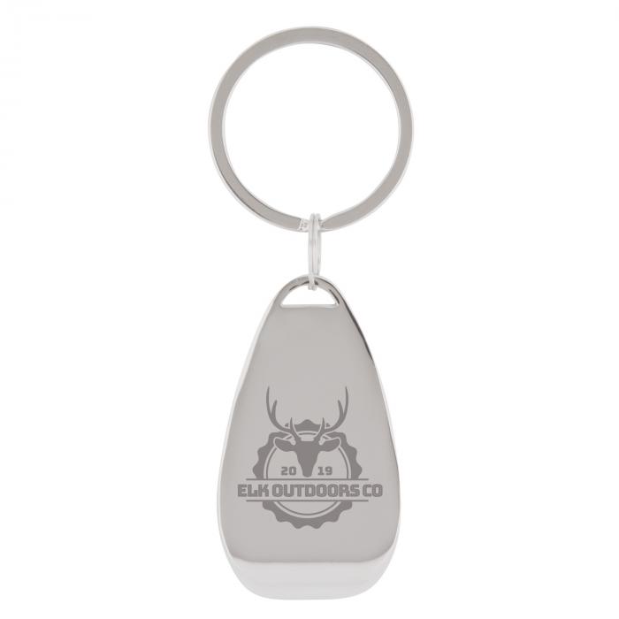 Chrome Bottle Opener Keyring