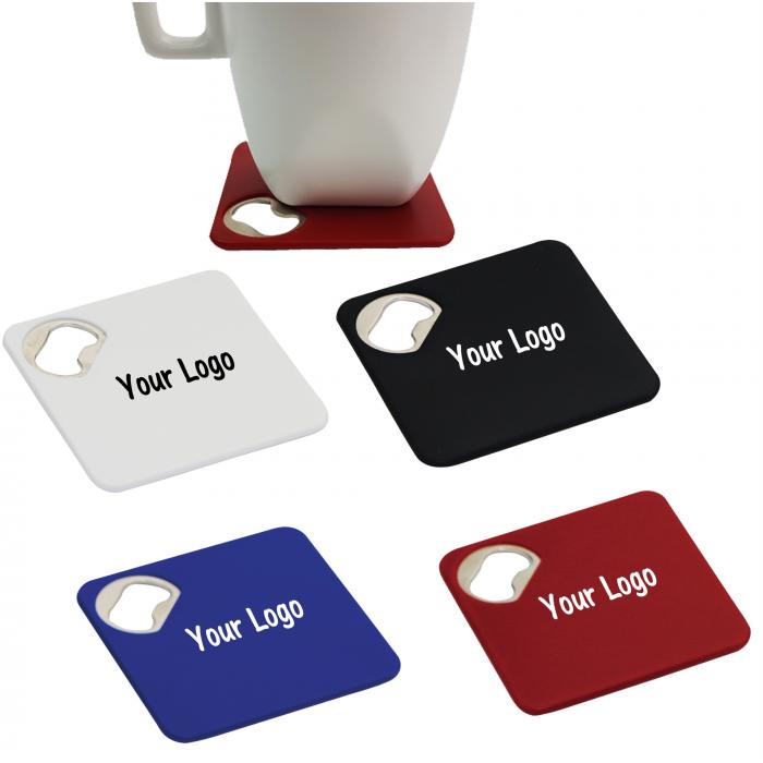 Plastic Coaster With Bottle Opener